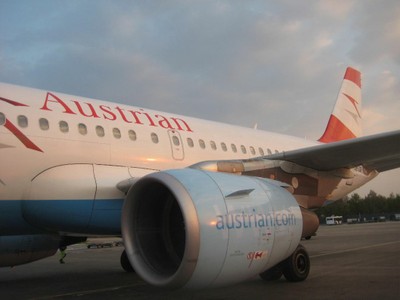 Flug mit Austrian Airlines