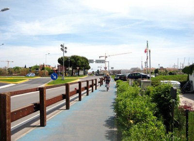 Anreise Caorle , Radweg
