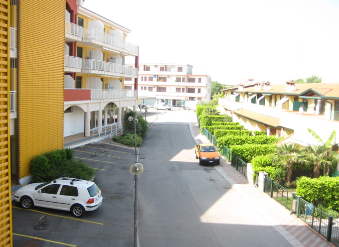 Blick vom Balkon unserer Wohnung