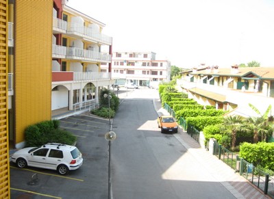 Blick vom Balkon unserer Wohnung